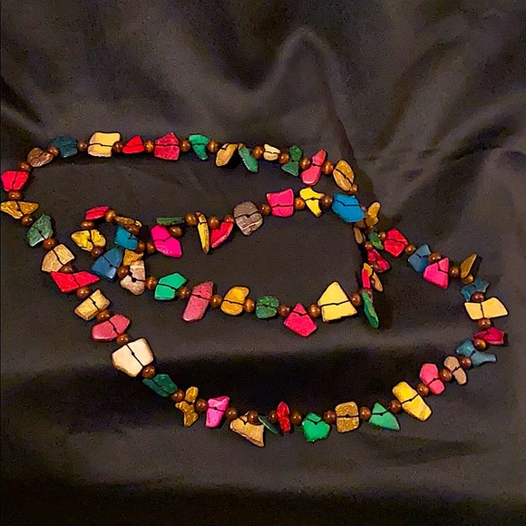 $8 or 3/$17 Extra Long Boho Bead Necklace - Picture 1 of 7